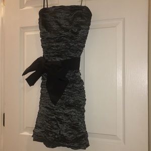 BCBGMAXAZRIA strapless, ruched cocktail dress